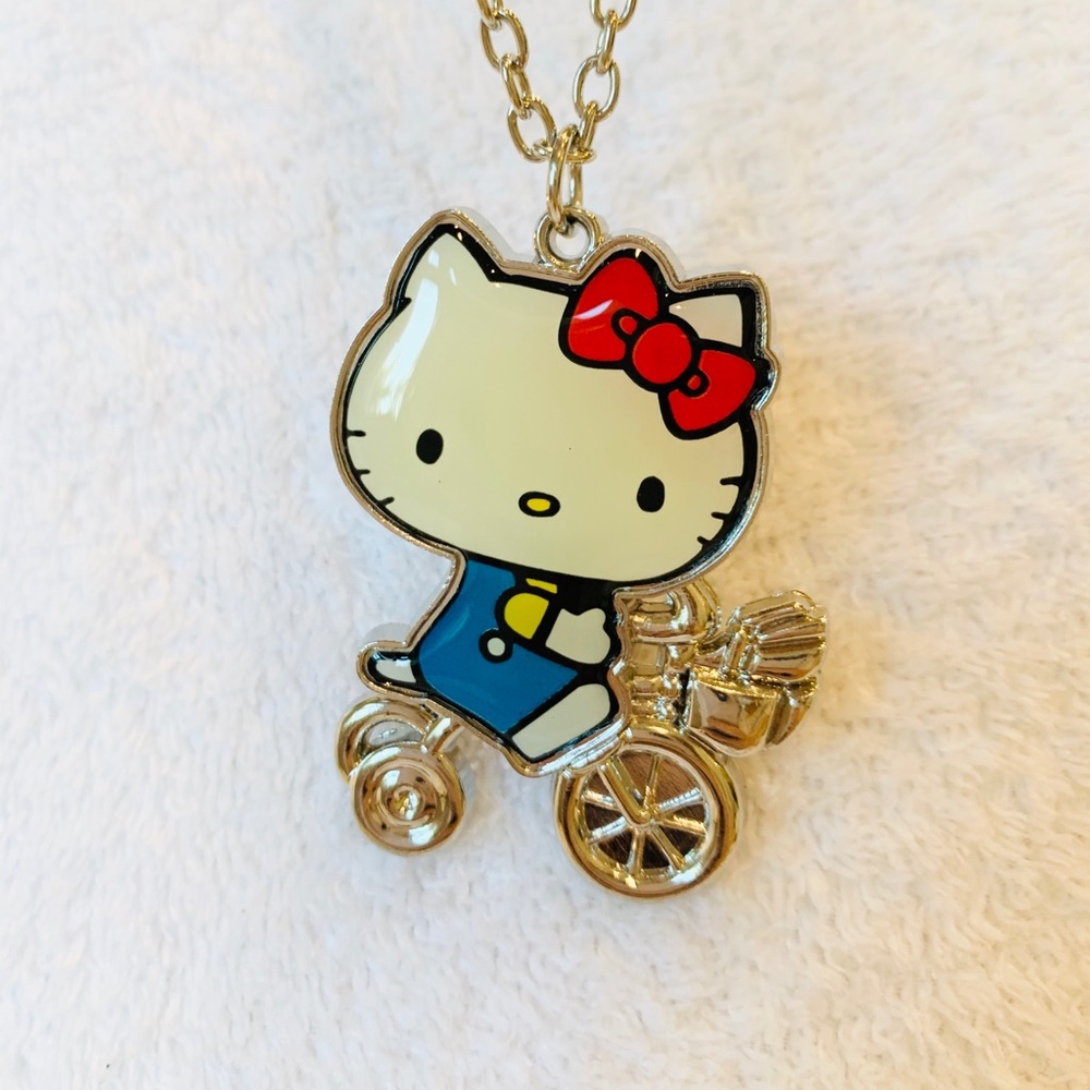 Hello Kitty Bicycle Necklace